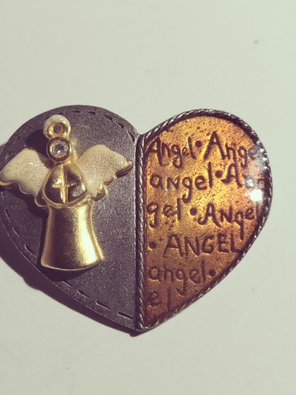 AJMC Angel Heart Brooch Pin